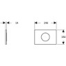 Смывная клавиша GEBERIT SIGMA 10 115.907.KM.1