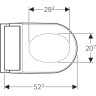 Унитаз-биде напольный GEBERIT AQUACLEAN TUMA COMFORT 146.310.SJ.1 панель черное стекло